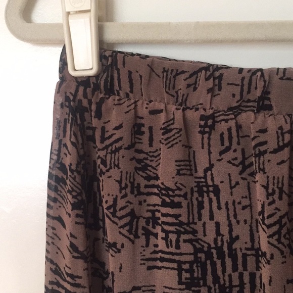 Patterned maxi with short skirt under, Size S - Picture 2 of 4